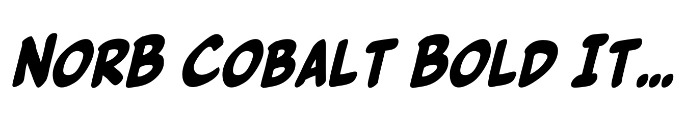 NorB Cobalt Bold Italic